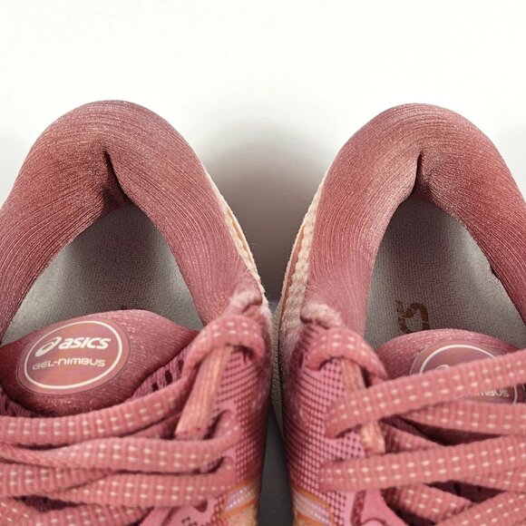 Asics Gel-Nimbus 23 Womens 8 Pink White Cushioned Running Shoes Comfort 1012A885 - Picture 12 of 16